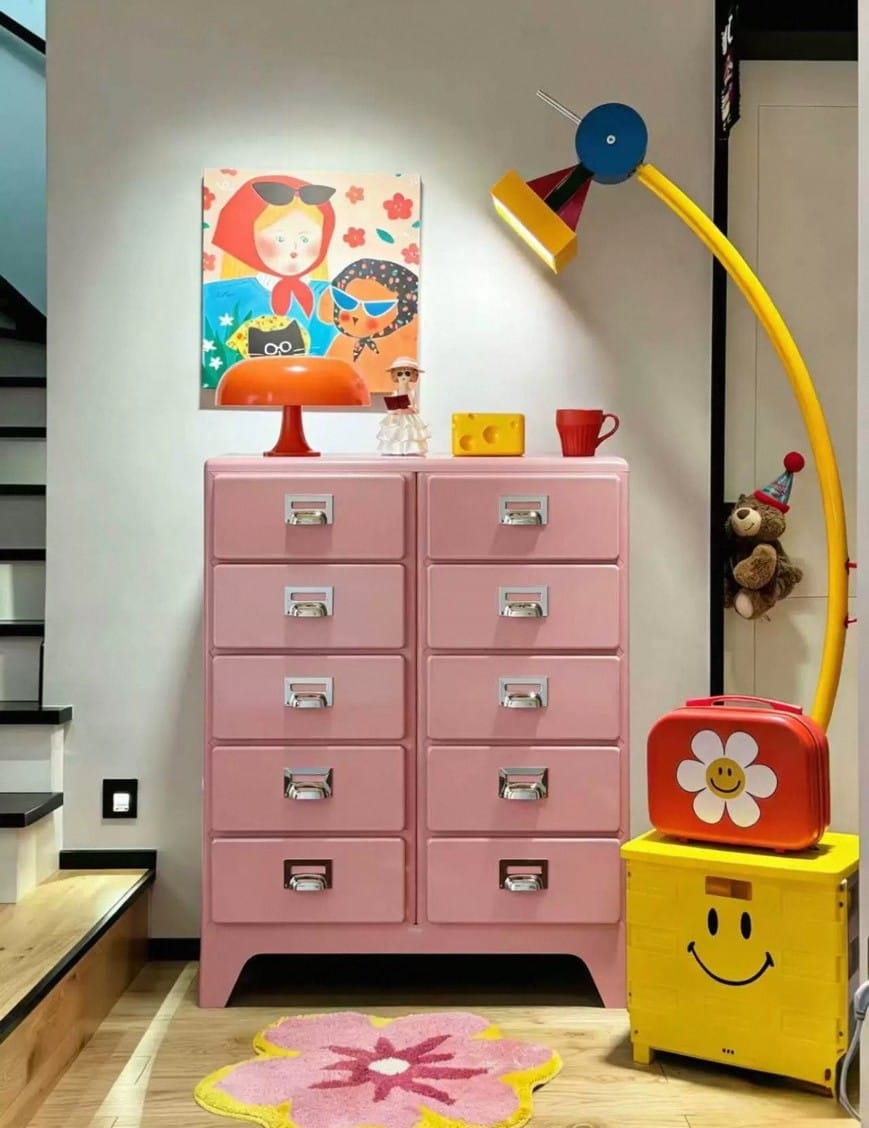 ตู้เก็บของ 10 ลิ้นชัก MY DOLLS HOUSE BINGBING 96 CM. สีชมพู_2